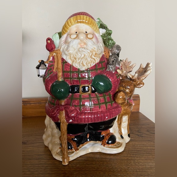 RARE COOKIE JAR Santa Claus with Bag of Toys, Vintage CKAO - Picture 10 of 12